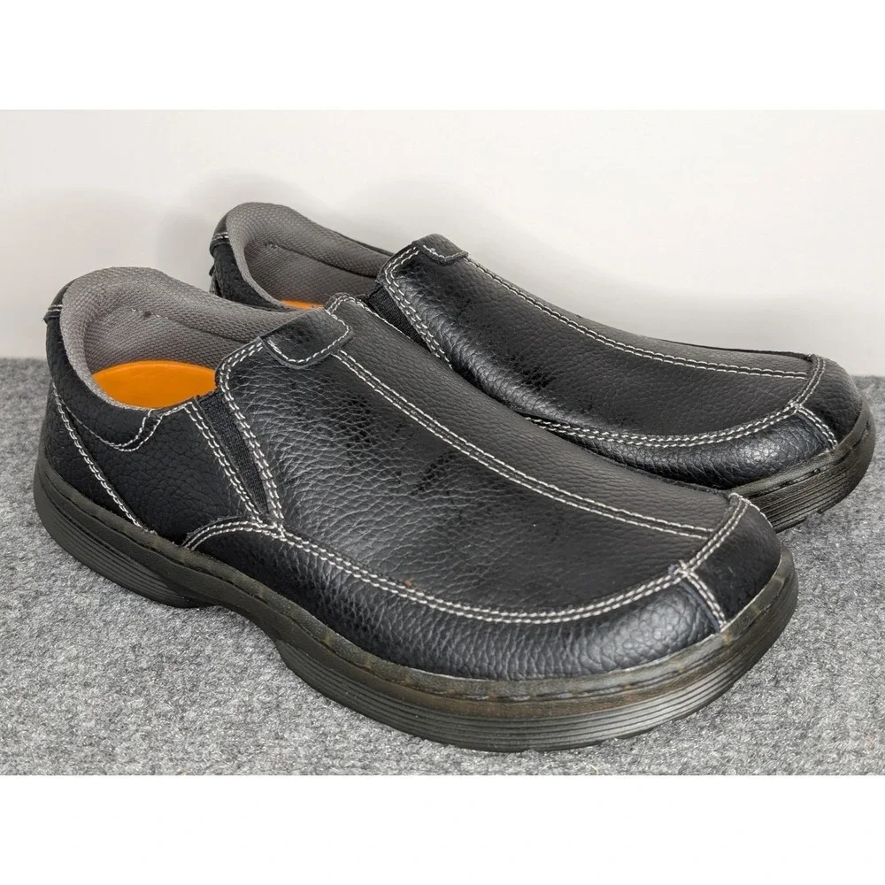 Dr. Martens Colton Men Size 9 Brown Leather Slip‎ On Comfort Casual Shoes